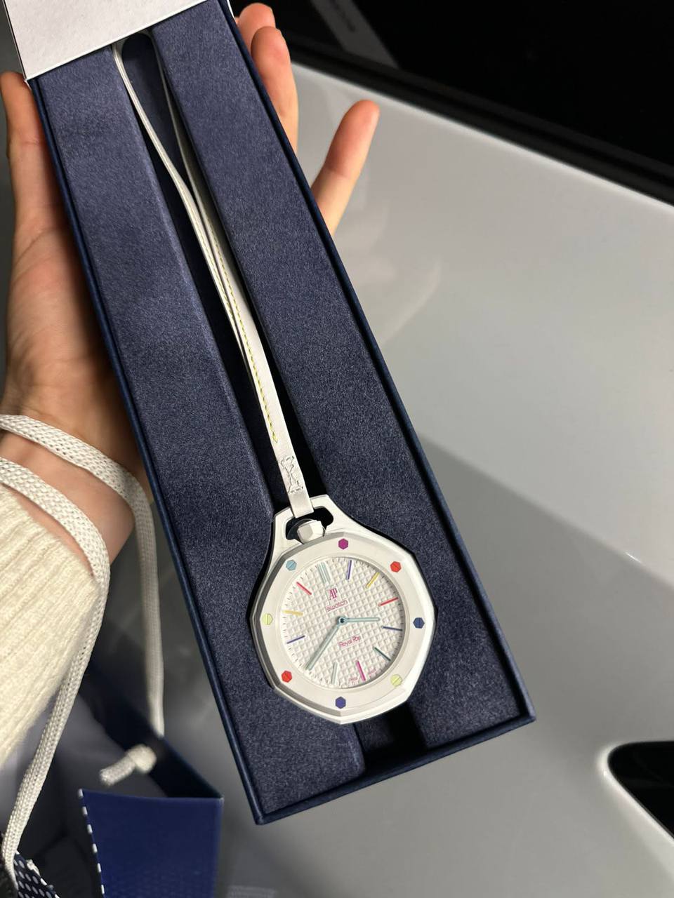 AP x Swatch Royal Oak часы черный
