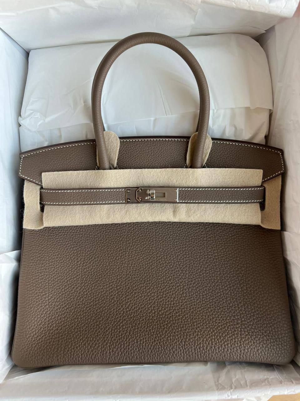Hermes Birkin кремовый GHW